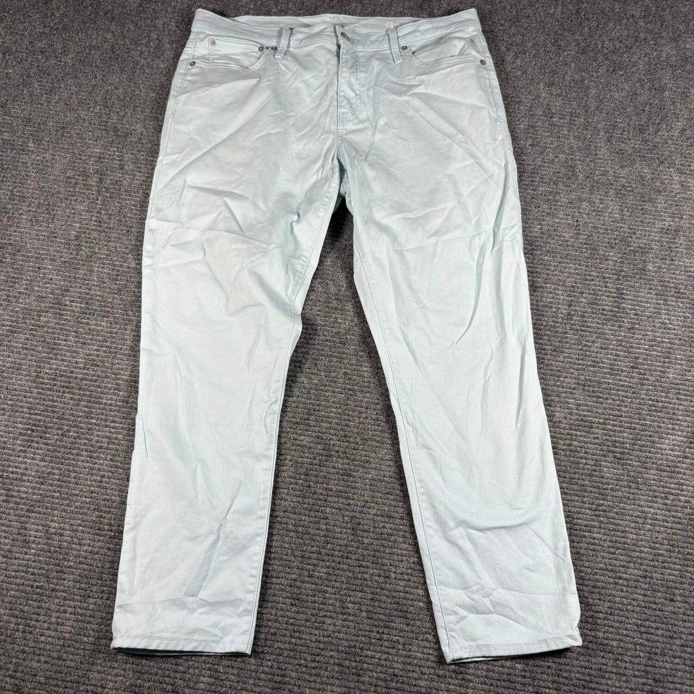 Gap 1969 Pants Mens 31r Light Blue Excellent Straight Leg Pastel Twill
